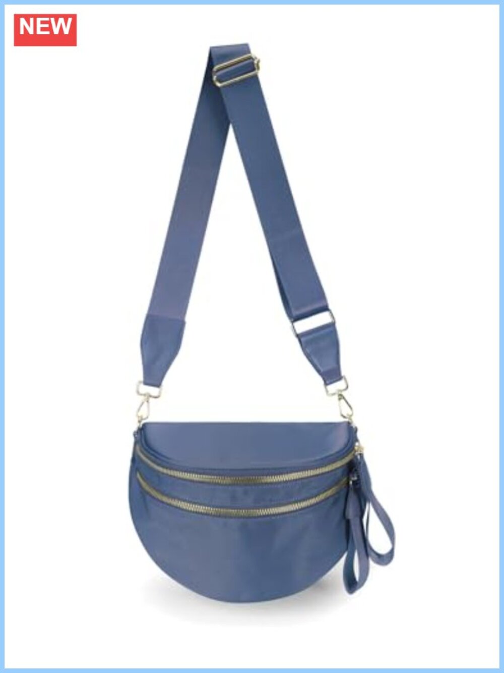 Nylon Crossbody Bag Bum Bag Checkered Plaid
